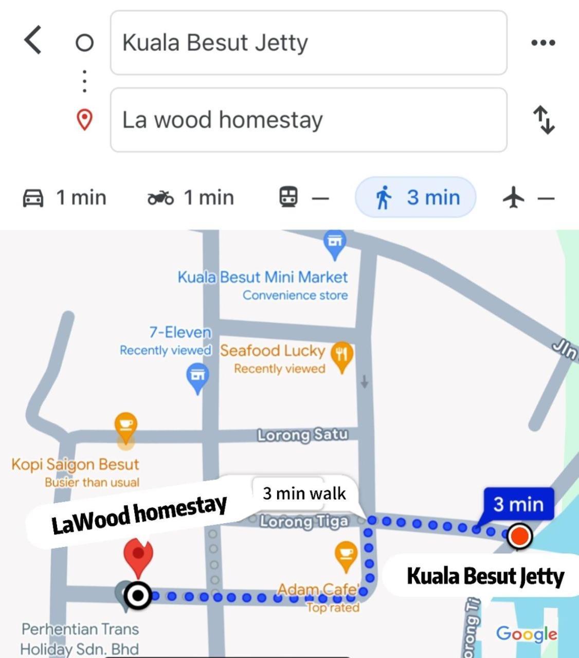 La Wood Homestay Kampung Kuala Besut Dış mekan fotoğraf